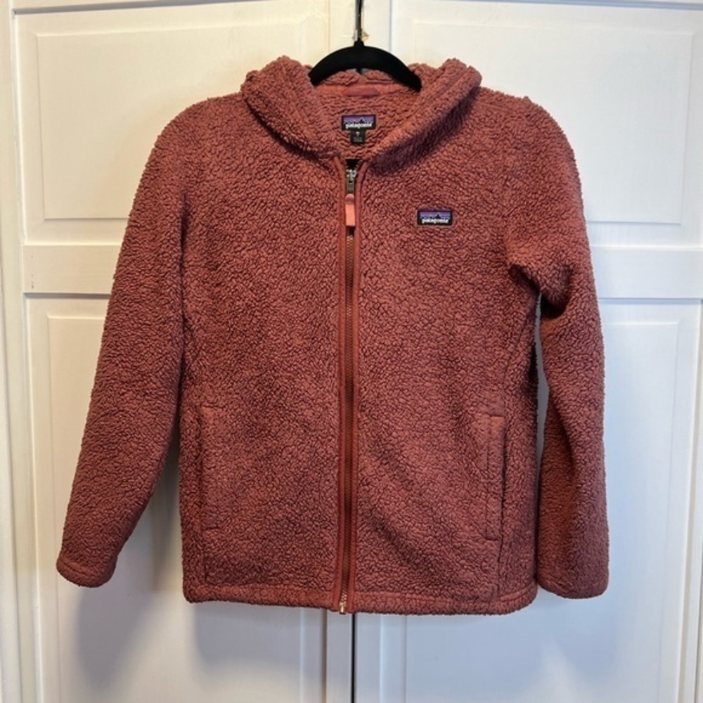Patagonia Girls Los Gatos Hoody Jacket Size Girls XL (14) Color Rosehip